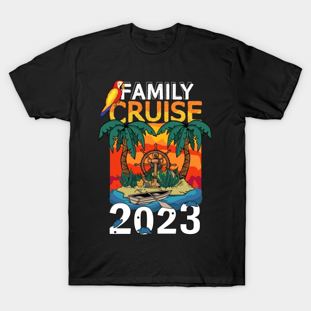 Family Cruise Squad 2023 Matching Family Cruise 2023 T-Shirt by PomegranatePower